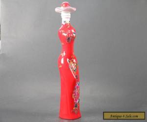 Item  Chinese handmade painting flower cheongsam shape Porcelain vase /Flagon C991 for Sale