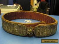 ANTIQUE ARMENIAN OTTOMAN TURK BELT SILVER AND LEATHER