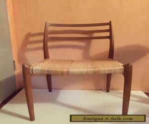 Item VINTAGE DANISH MODERN WOOD & WICKER MOLLER CHAIR DESIGNER  for Sale