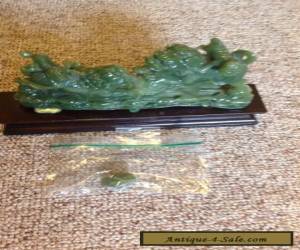 Antique Jade Statue Two Lions for Sale