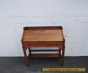 Item Early 1900's Small Mission Solid Oak Secretary Desk 7759 for Sale