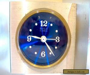 Item Vintage 'SOLO"  Made in France Modernist Design 4 Jewels Alarm Clock for Sale