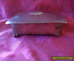 Item Arts & Crafts Vintage Hammered Silver Box c.1910? for Sale