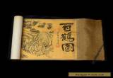 Collection of Chinese scroll painting on silk  white crane picture for Sale