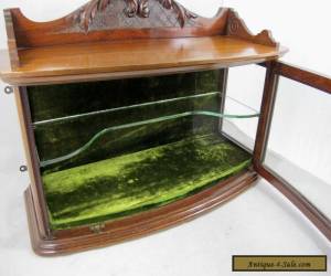 Item SMALL MAHOGANY CURVED GLASS TABLETOP SHOWCASE, C 1900 for Sale