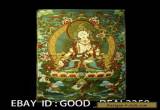 Tibetan Nepal Silk Embroidered thangka Tara Tibet --- White Tara  for Sale