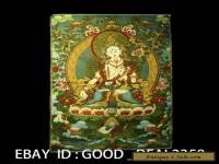 Tibetan Nepal Silk Embroidered thangka Tara Tibet --- White Tara 