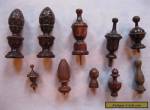 Vintage Antique Wood Furniture Finials Lot of 10 for Sale