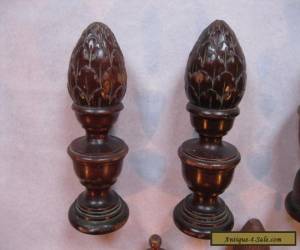 Item Vintage Antique Wood Furniture Finials Lot of 10 for Sale