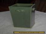 Vintage Large  Chinese Celadon  Green Studio Cabinet Vase Artist Signed  for Sale