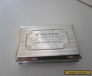 Victorian Sterling Silver Snuff Box..Nathaniel Mills..Birmingham 1845.. for Sale