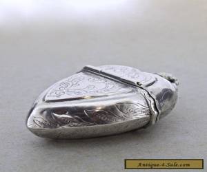 Item Antique Norwegian Silver Vinaigrette Heart Box Hovedvansaeg Luktevannshus - SL for Sale