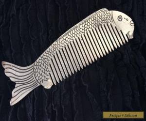 Item Vintage Art Deco Miao Silver Fish Hair Comb for Sale