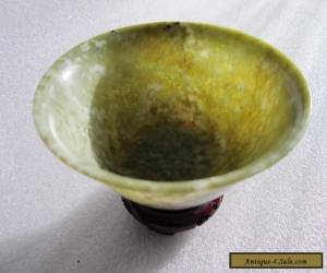 Item Beautiful Antique Chinese Polished Genuine Jade Delicate Bowl for Sale