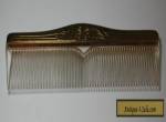  Antique Vintage Sterling Silver Comb 8" long for Sale