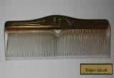  Antique Vintage Sterling Silver Comb 8" long for Sale
