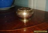 Antique Victorian Brass Pot Pourri Incence Burner  With Detachable Lid an oldie  for Sale