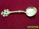 VINTAGE 800 Silver TEASPOON MUNCHEN Enamel Coat of Arms for Sale