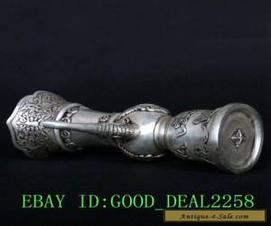 Item Tibet Silver Copper Hand-Carved Fish & Animal Good fortune Teapot & Monkey Lid  for Sale