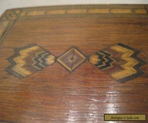 Item Antique  multi Wooden Wood Inlay Tea Caddy Box for Sale