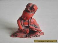 China Exquisite Hand-carved red Turquoise Guanyin Statue
