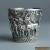 Rare Antique Handmade Greek Style Cup .925 Sterling Silver c.1920 Bulls Scene  for Sale