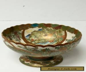 Item Japanese Satsuma Hand Painted Presentation Bowl for Sale