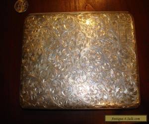 Item Huge Massive Antique/Vintage Sterling Silver Cigarette Case "Kuyeda".950 (182g) for Sale