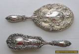 Vintage Gorham Sterling Silver Buttercup  Mirror & Brush Set for Sale