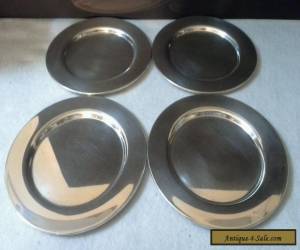 Item Set of 4 Oneida Silverplated Dessert Plates for Sale