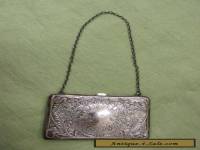 Antique Art Nouveau R Blakinton Sterling Silver Calling Card Case Purse No MONO