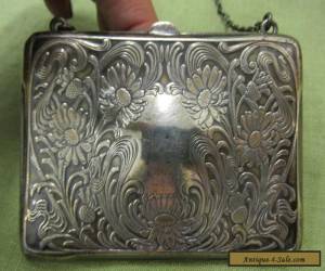 Item Antique Art Nouveau R Blakinton Sterling Silver Calling Card Case Purse No MONO for Sale