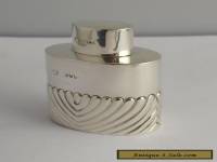 Pretty Victorian Solid Silver Tea Caddy - London 1895