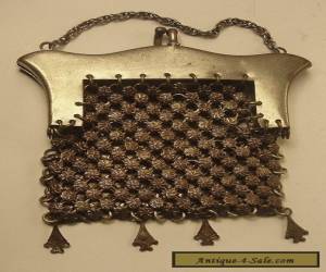 Item Antique Women's Chatelaine Mesh Coin Purse for Sale