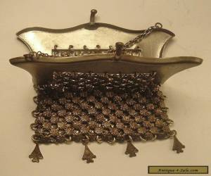 Item Antique Women's Chatelaine Mesh Coin Purse for Sale