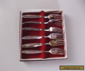 VINTAGE RODD AUST BALLERINA CAKE FORKS SET OF 6 NEW IN BOX for Sale