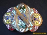 Antique Russian Gilt Silver & Enamel Belt Buckle A/F.