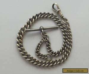 Item Antique Sterling Silver Albert Watch Chain.  for Sale