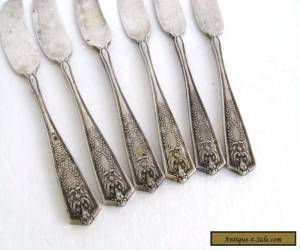 Item Antique 1909 Winthrop Tiffany & Co. Sterling Silver Butter Spreaders Knives Set  for Sale