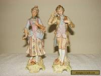 Antique Kalk German Porcelain Gentleman Lady Figures