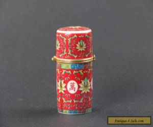 Item Exquisite ceramics Enamel  Hand painting  Longevity Cloisonne Toothpick box C391 for Sale