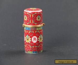 Item Exquisite ceramics Enamel  Hand painting  Longevity Cloisonne Toothpick box C391 for Sale