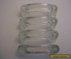 Item 4 Vintage Glass Drawer Pulls Handles - L@@K! for Sale