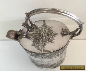 Item PHILIP ASHBERRY & SONS ELABORATE VICTORIAN SILVER PLATE WATER JUG EPBM 1800s for Sale