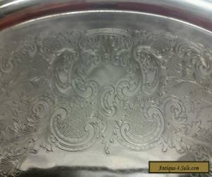 Item VINTAGE POOLE LANCASTER ROSE 400 SILVER EPC LARGE 30" SERVING TRAY for Sale