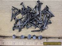 1" Rose head nails 50 in lot vintage wrought iron square rustic historic antique