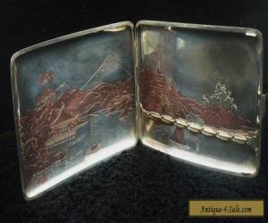 Item Japanese Cigarette Case, Sterling Silver, c.1940's for Sale