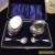 Solid Silver Spice Salt Mustard Bowls - Boxed - Set of 2 with Spoons for Sale