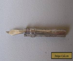 Item ANTIQUE SILVER PROPELLING TOOTHPICK French 1900 for Sale