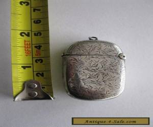 Item Silver and gold vesta case 1897 for Sale